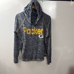 Women's NFL Team Apparel Greenbay Packers Hooded  Running Shirt, Size L